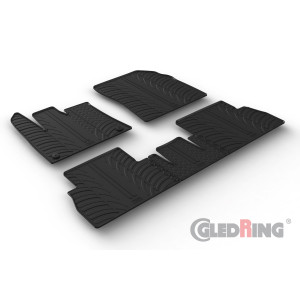 Alfombrillas de goma para Citroen Berlingo (asiento del pasajero plegable/round fixing)