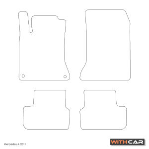 Alfombrillas textiles para Mercedes Class A (W176)